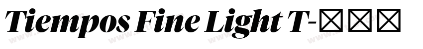 Tiempos Fine Light T字体转换
